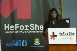 Head of HeForShe Ms Elizabeth Nyamayaro